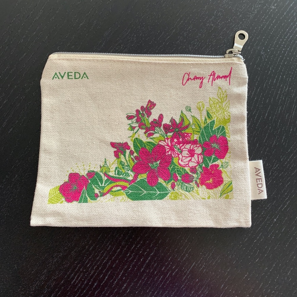 NEW Aveda canvas makeup travel bag *Add on